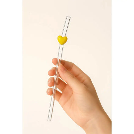Well-Designed Hand Blown Clear Borosilicate Glass Reusable Cocktail Straw-Eco-friendly Food Safe CE Certified Custom Logo Home