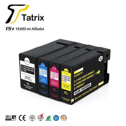 Tatrix PGI-1200XL C-1200XL Premium Color Compatible Printer Ink Cartridge for Canon MAXIFY MB2120 PGI1200XL