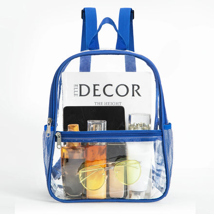 Wholesale Custom Stylish Clear PVC Rucksack Waterproof Jelly Color Backpack Fashionable Outdoor School Bag for Lady Zipper 15L