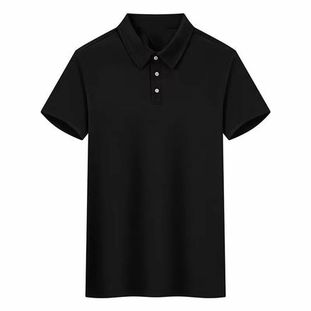 Oem customized summer simple basic polo shirt lapel daily leisure team short sleeve solid color