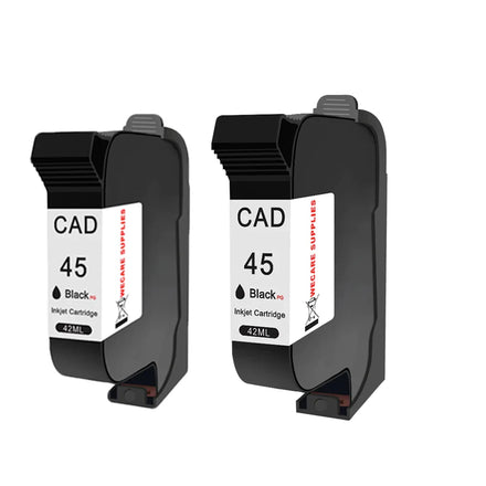 WECARE 45A 51645 42ML Remanufactured Black Compatible for Cartridge for HP 45 Pigment for Full Grade a