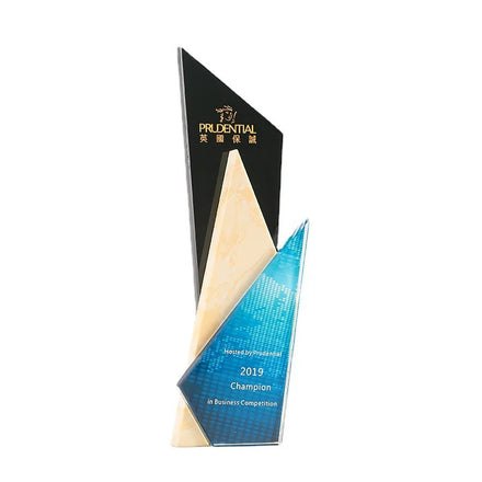 New Premium Printed Crystal Trophy Creative Gift for Corporate Annual Events Team School Honors
