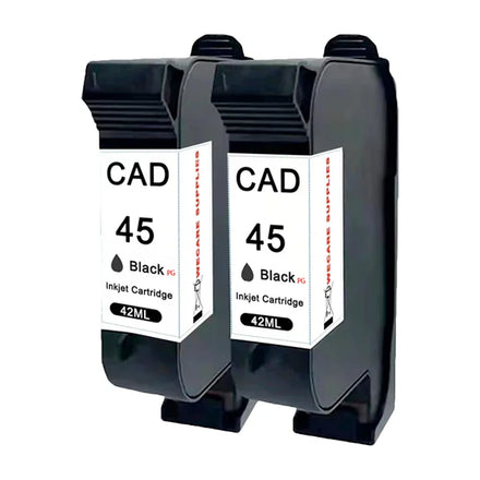 WECARE 45A 51645 42ML Remanufactured Black Compatible Ink Cartridge for Garment CAD Plotter