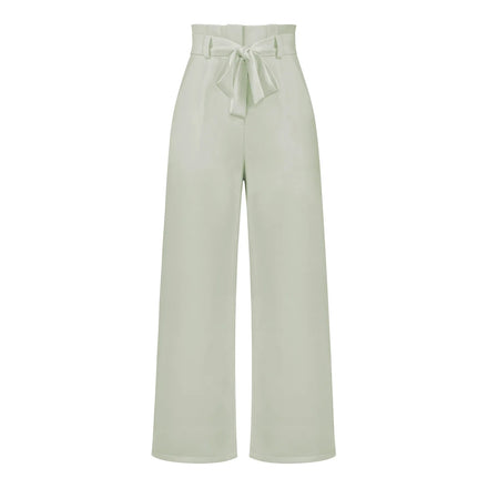 New Arrival Office Lady Trousers | Casual Versatile Wide-Leg Pants with Belt | Elegant Workwear Trousers for Summer