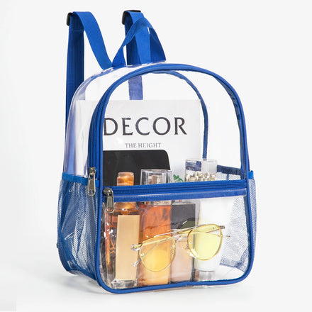 Cute Clear Stadium-Approved Waterproof Backpack Zipper for Students Outdoor Sport Travel Hiking Camping Lady Fashion Daily Use
