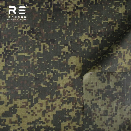 Russia EMR Digital pixel Woodland Camouflage 210T Nylon Rip-stop NIR Near-infrared Fabric Waterproof PU Coated for Outdoor Tents
