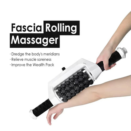 New 360 Rolling Home Use Body Roller Massager Inner Ball Fascia Massage Device Manual-Wired Control Muscle Relaxation Cellulite