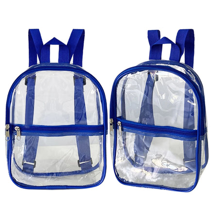 Transparent Lady Portable PVC Lining Geometric Pattern Zipper Backpack Cross-Border for Outdoor Handbag Multiple Colors
