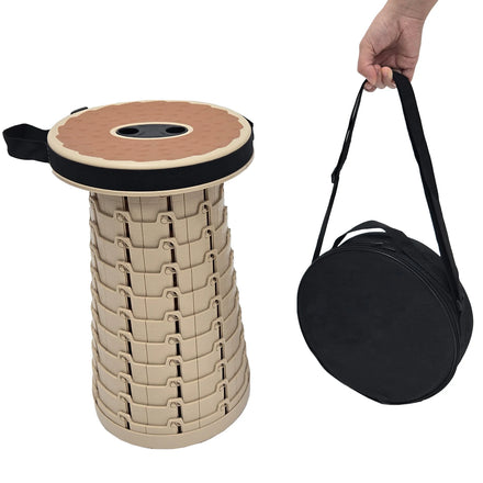 Thickened Soft Rubber Pad 550lbs Load-bearing Portable Retractable Folding Telescoping Foldable Upgraded Collapsible Stool
