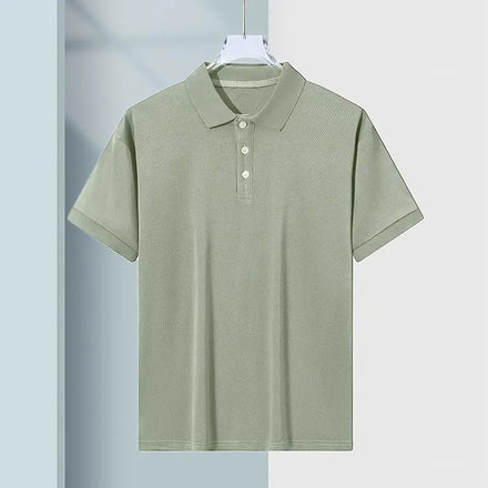 Oem customized summer thin polo shirt men's breathable short sleeved tshirt men's loose lapel half sleeved casual tshirt men