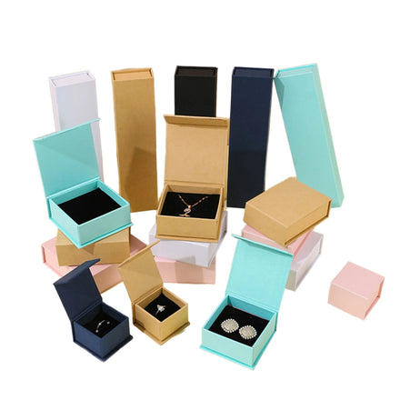 Custom Logo Paper Cardboard Jewelry Box Low Price Magnetic Flip Top Jewelry Box Packaging for Jewelry Gift Items