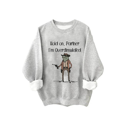 2025 New Foreign Trade Spring European & American Bestselling Women's Casual Fashion 3D Digital Printed Sweatshirt