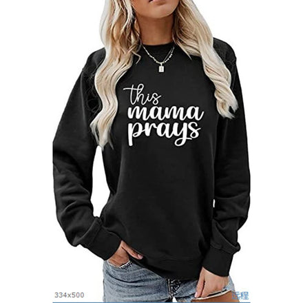 2025 New Foreign Trade Spring European & American Bestselling Women's Casual Fashion 3D Digital Printed Sweatshirt