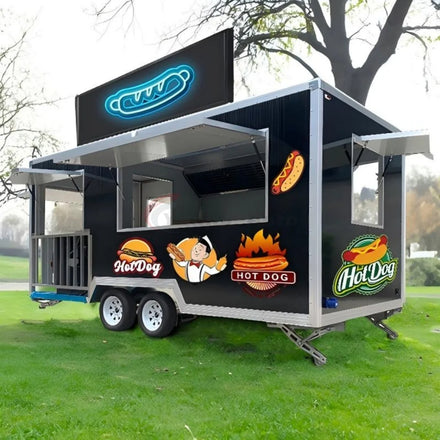 Towable Mobile Bbq Stocked Food Trailers Standard Configuration Food Trailer for Sale