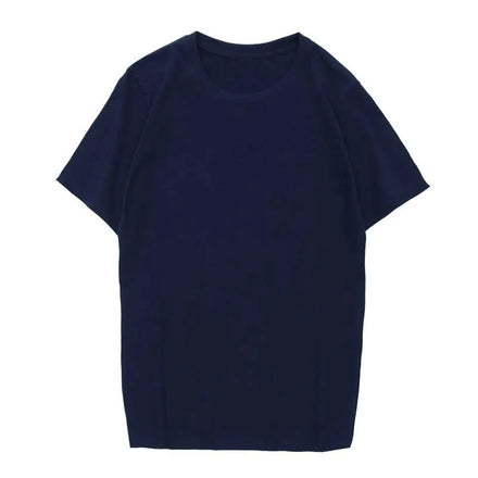 Oem Custom logo Design Men's 100% Cotton Short-sleeved Solid Color T-shirt Cultural Shirt Loose Men's T-shirt