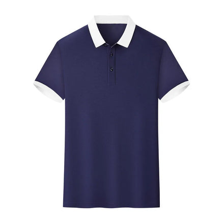 OEM custom logo embroidery printed design 210g Chemical fiber blends color matching second level collar custom polo shirt
