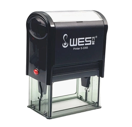 WES Factory Price WES Self-Inking Office Stamp Plastic Stamp Business Stamp
