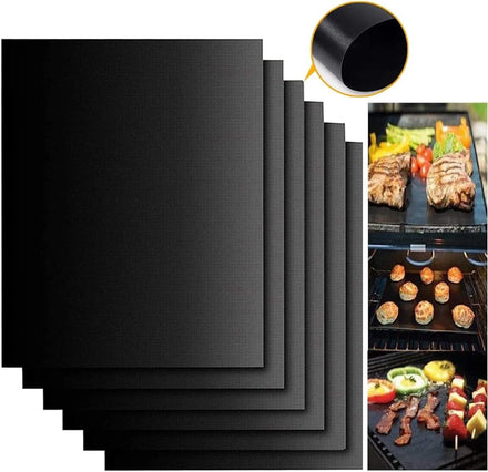Easy to Clean 100% Non-Stick Reusable Mats for Gas Charcoal or Electric Grills