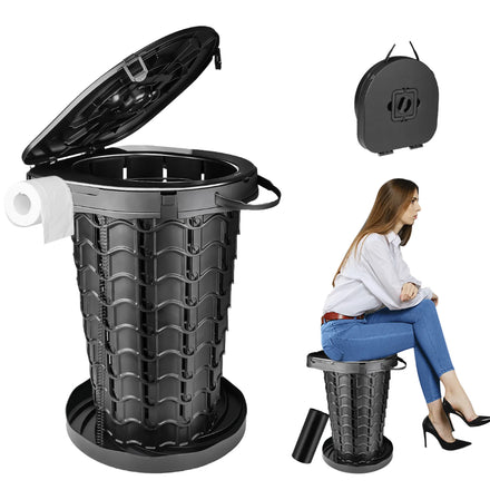 Sturdy Retractable Folding Outdoor Telescopic Portable Toilet Camping Mobile Toilets Outdoor Portable