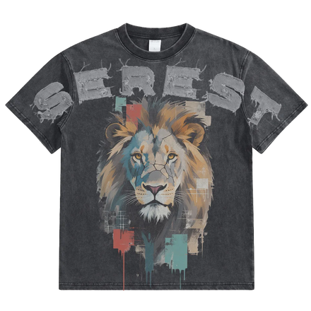 Blank Custom Sun Faded Vintage Oversized Design Man T-shirt Digital Printed 280gsm Heavyweight Cotton Distressed T-shirt