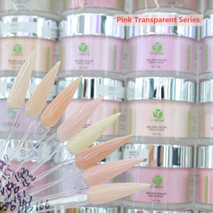 0.5oz Fast Drying Pink Acrylic Powder for Nail Decorations with Chrome Options and Sand Sugar OEM ODM Packed Bag Box