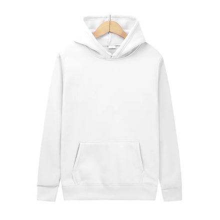 Oem customized trade plain sweatshirt men and women solid color sweatshirt printed hoodie loose casual hoodie