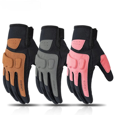 Paides Hot Sale Winter Retro Motorcycle Riding Gloves Warm and Breathable Mesh Riding Gloves for Men and Women