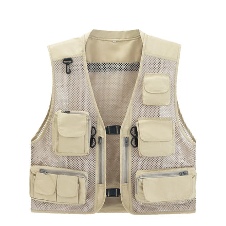 Comfortable Summer Fly Fishing Vest with Breathable Mesh Multi-Pockets and Multi-Colors Outdoor Sports Fishing Jacket