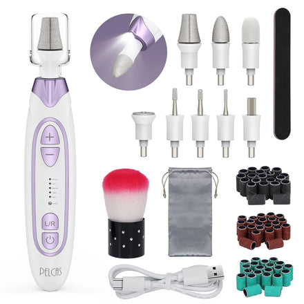 USB Nail Polisher Portable Nail File Professional 3 Speed Adjustable Electric Nail Drill Machine