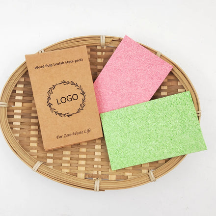 Dishwashing Esponjas Para Lavar Platos Cellulose Sponge Biodegradable Kitchen Cleaning Wood Pulp Cotton Pop up Sponges