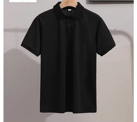 Oem customized polo shirt men's summer thin lapel short sleeved tshirt korean style trendy loose casual half sleeved polo shirt