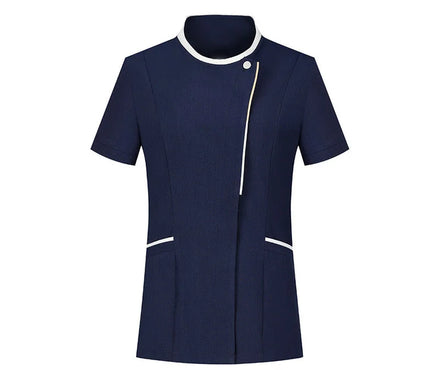 OEM custom logo embroidery printed design Men's and women's cleaning work clothes summer thin short-sleeved hotel uniform