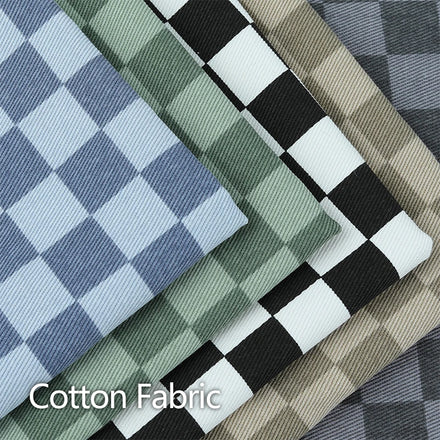 Factory Wholesale Pattern Design Fabric Plaid Fabric Free Sample Twill 100% Cotton Fabric for Clothing