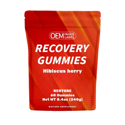 Private Label Recovery Gummies Hydration Gummies with Blueberries & Electrolytes for Exercise Energy