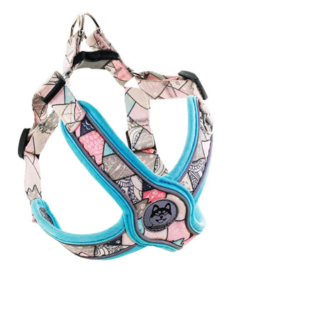 Small and Medium-Sized Dog Harness and Leash Reflective Anti-Breakaway Vest in XS Size Solid Polyester for Pet Owners