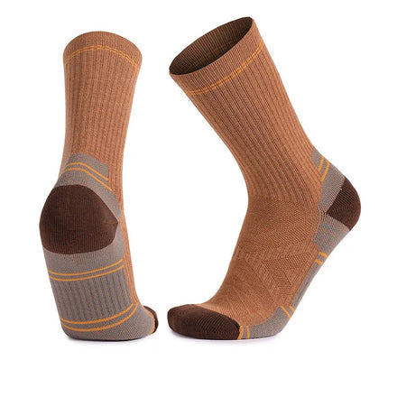 FS001 Wholesale Socks Men's Trail Merino Wool Medium Weight Crew Hiking Socks