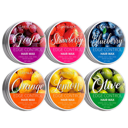 Free Sample Professional Salon Hair Care Wax Gel Paste Fruit Strong Hold Lightness Color Hair Styling Wax for Women Men