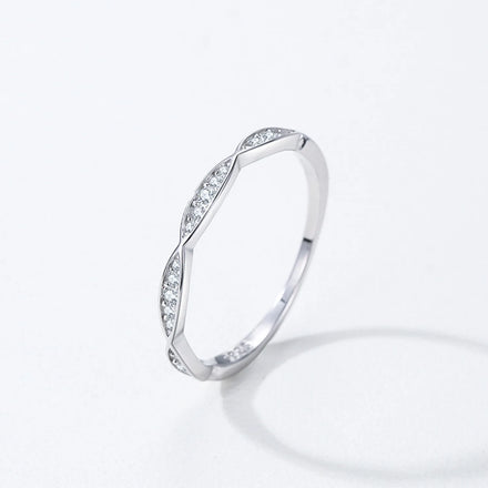 Fashion 925 Sterling Silver Zircon Ring Fine Jewelry Zircon Rings for Women Wedding Engagement