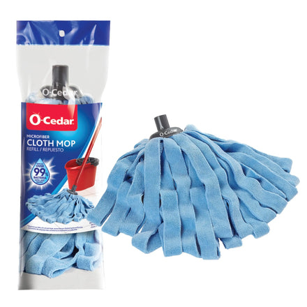 Microfiber Mop Head Replacement Eco-Friendly Mop Compatible with Ocedar Cloth Mop Without LOGO for QuickWring Bucket Blue