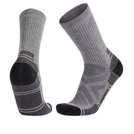 FS001 Wholesale Performance Men's Trail Merino Wool Medium Weight Crew Hiking Socks