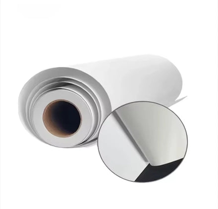 KUNMAO YS2510211 Waterproof Self-Adhesive Durable PVC Vinyl Roll White Printable Glossy/Matte Surface Eco-Solvent Ink