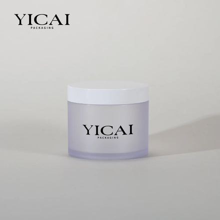 Hot Transparent Sales 8oz Frosted PET/PETG Containers Body Butter Cream Scrub Jars With Durable Protective Lids