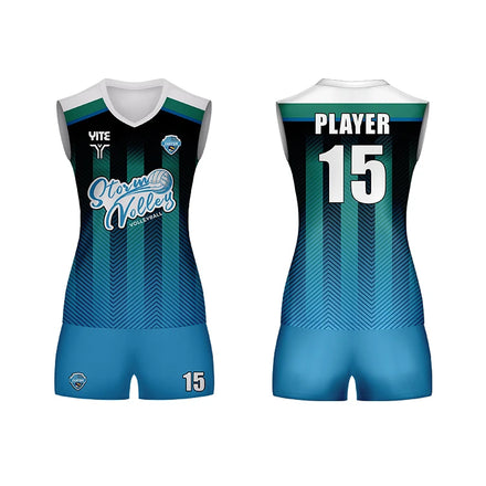 Custom Your Team Design Women's Beach Volleyball Jerseys Breathable 100% Polyester Digital Sublimation Printed Uniforms
