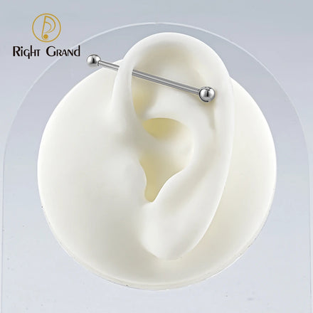 Titanium Internal Thread Unique Industrial Piercing 14G 16G Straight Barbell Cartilage Helix Industrial Earring Body Jewelry