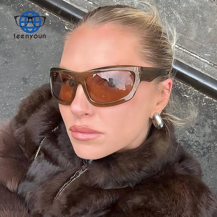 Teenyoun Wholesale New Design Men Cool Sun Glasses UV400 Funny Sports Eyeglasses Women Outdoor Y2K Shades Sunglasses Custom Logo