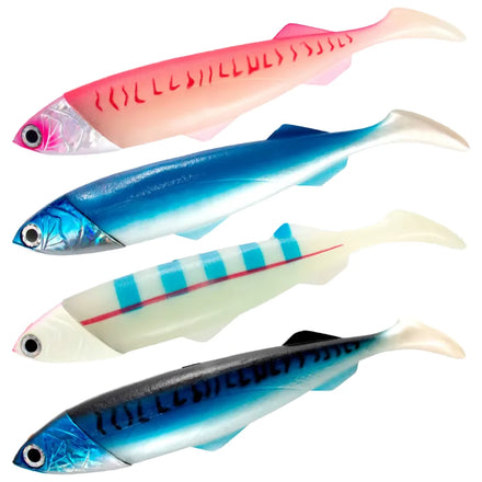 OEM 400g Painted Lead Jig Shad Swim Bait PVC Soft Plastic Fishing Lure for Northern Pike for River Saltwater Position
