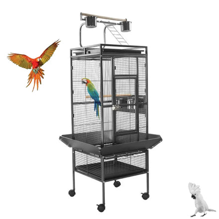 Luxury Miniature Heavy-Duty Parrot Cage New Design Easy-to-Assemble Bird House Fantoche Dedo Papagaio Bird Cage Locks Boxed