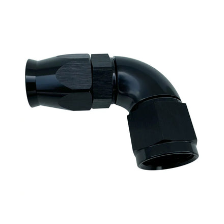 Race 45 & 90 Degree Elbow Full Flow PTFE Hose End Fittings AN6 AN8 AN10 Aluminum Casting Black Race Car Brake Lines
