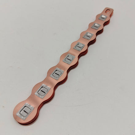WELLGO 21700 Lithium Battery Connection Sheet 1*8P 21.6MM Copper Nickel Busbar for Li-ion Battery Parallel Connection