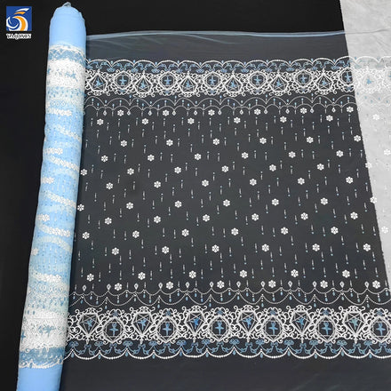 YX967-1 Low MOQ Wholesale Cheap Fabric for Online Sale Bulk Low-Priced and Beautiful Dress Skirt Printed Tulle Mesh Fabric